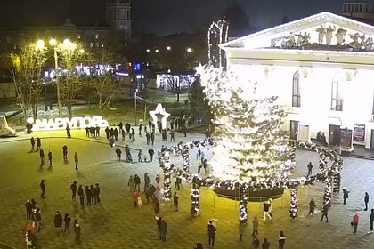 Главная новогодняя елка упала в украинском городе