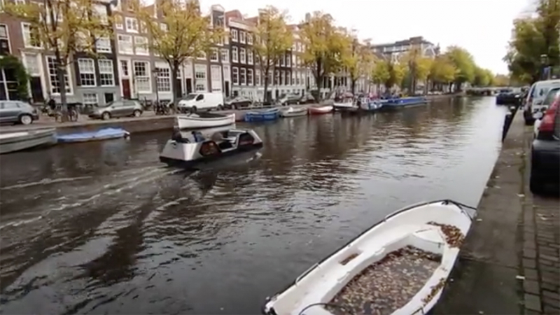 Первое в мире беспилотное водное такси появилось в Амстердаме