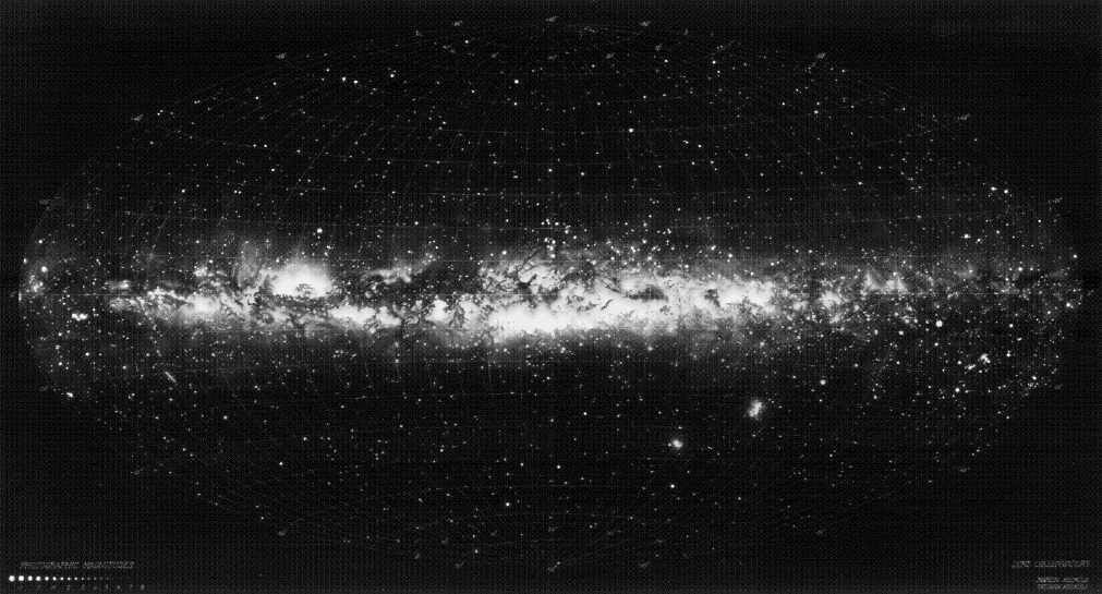 7'000 звезд и Млечный путь. Автор: Knut Lundmark (Copyright: Lund Observatory)