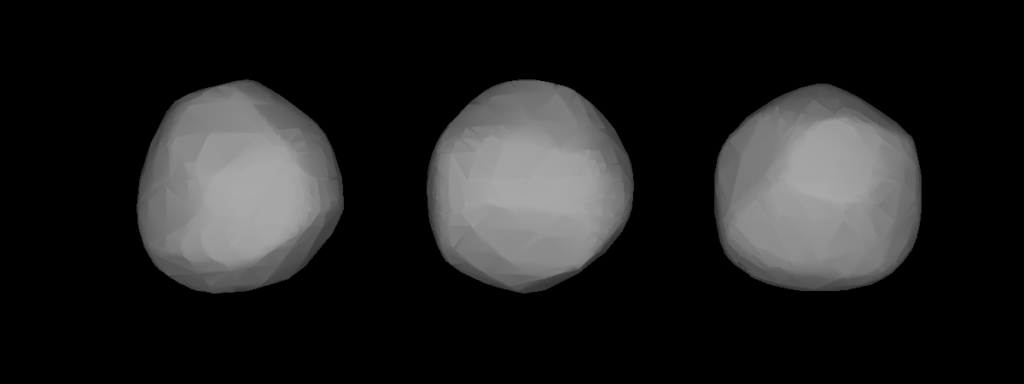 Трехмерная модель астероида (24) Фемида