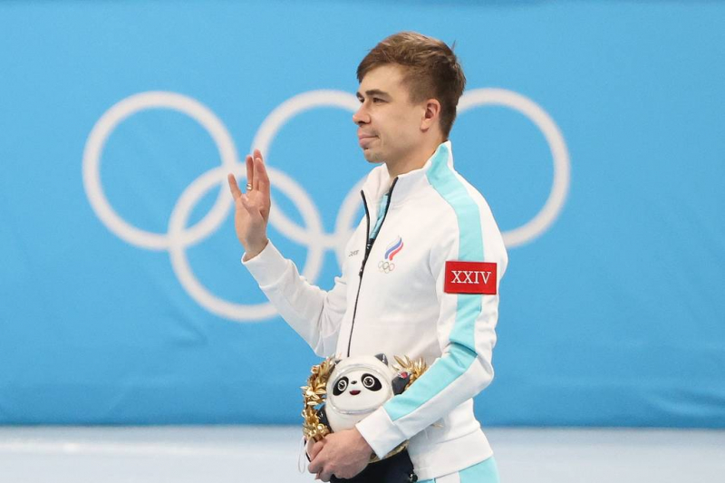 Российский шорт-трекист Елистратов завоевал бронзу Олимпиады на дистанции 1 500 метров

