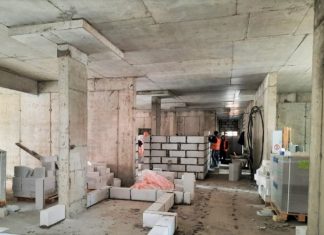 Стройготовность детского сада в Ленинском округе достигла 20%