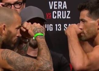 Марлон Вера отправил Доминика Круса в глухой нокаут на UFC on ESPN 41