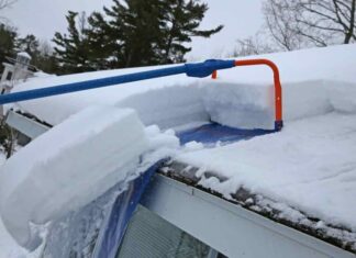 Способы очистки снега с крыш