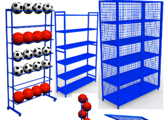 Стеллажи для спортинвентаря: виды