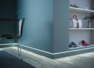 Плинтус скрытого монтажа: где и зачем используется