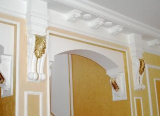 Виды, преимущества и недостатки гипсовой лепнины в интерьере
