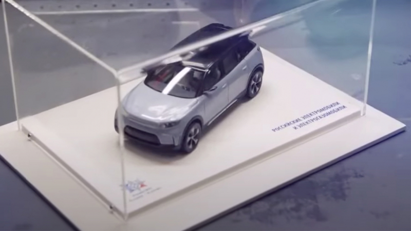 В Сети появилось видео с макетом электромобиля от «Алмаз-Антей»